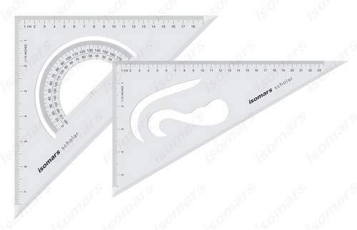 Engineering Drawing Kit Mini Drafter Compass Set Squares Ruler Templates Student