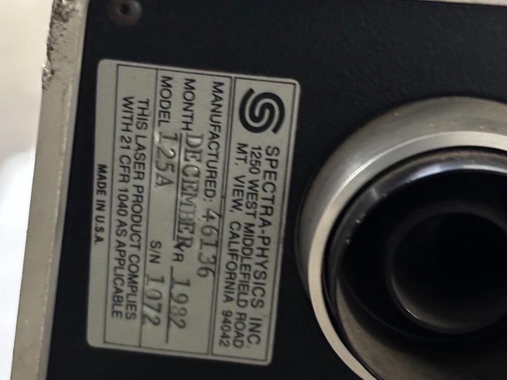 spectra physics laser model 125