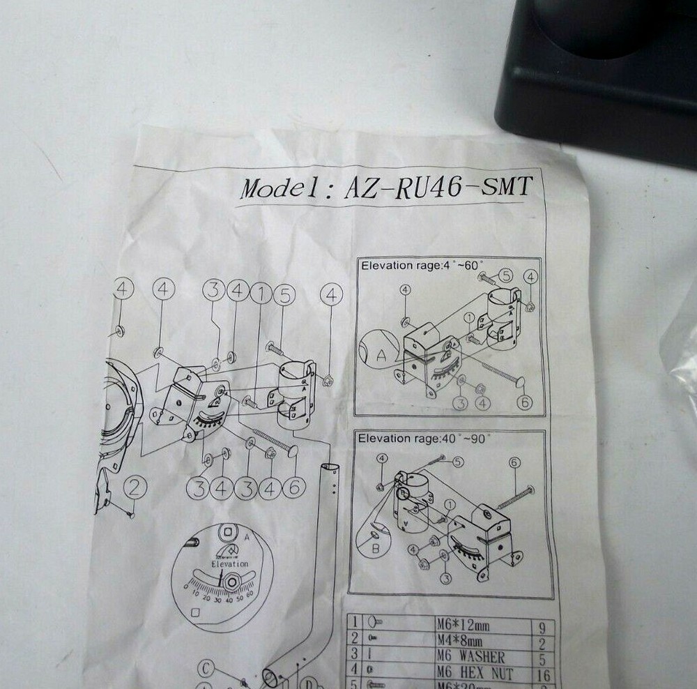DLNB1 Dual Square Style Satellite LNB and Instructions NIB (bin cc)