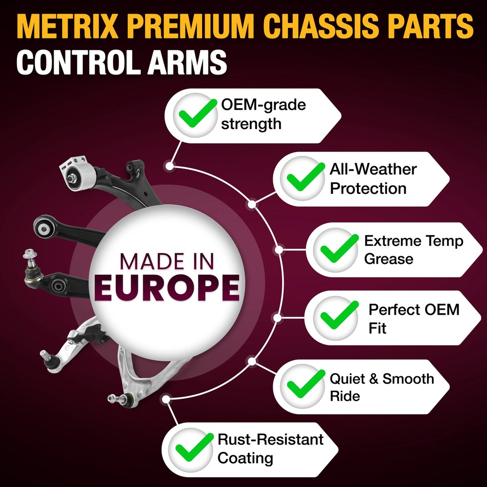 Front Lower Rearward Control Arms Set for 2001-2005 Lexus IS300 Left & Right 2PC
