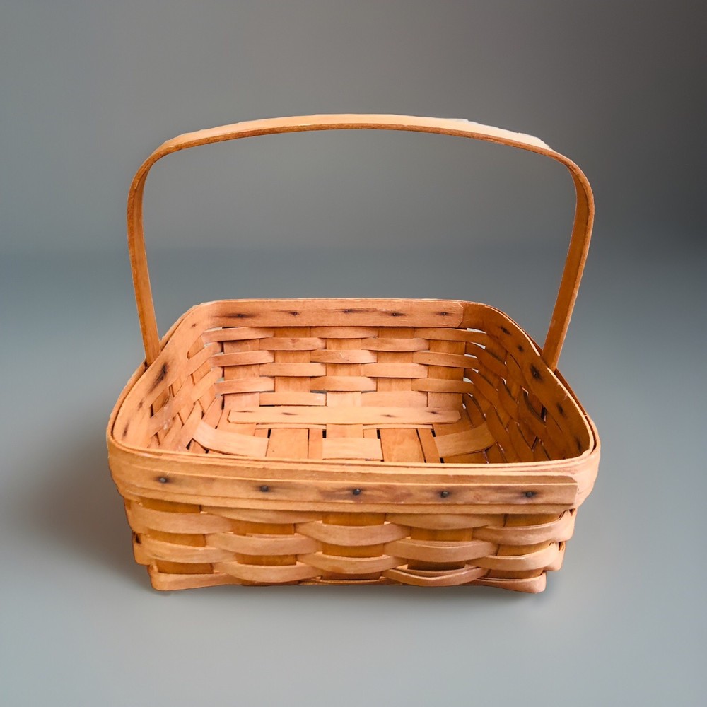 Vintage Longaberger rectangular basket 12 x 12