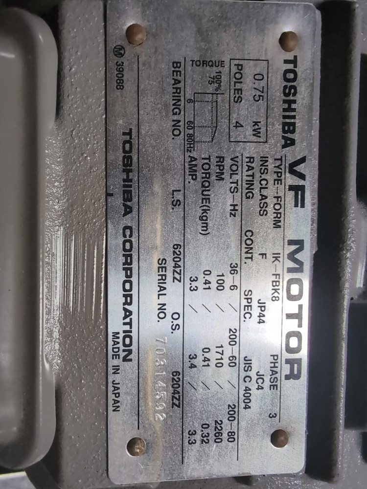 VF Motor Type Form Phase 3