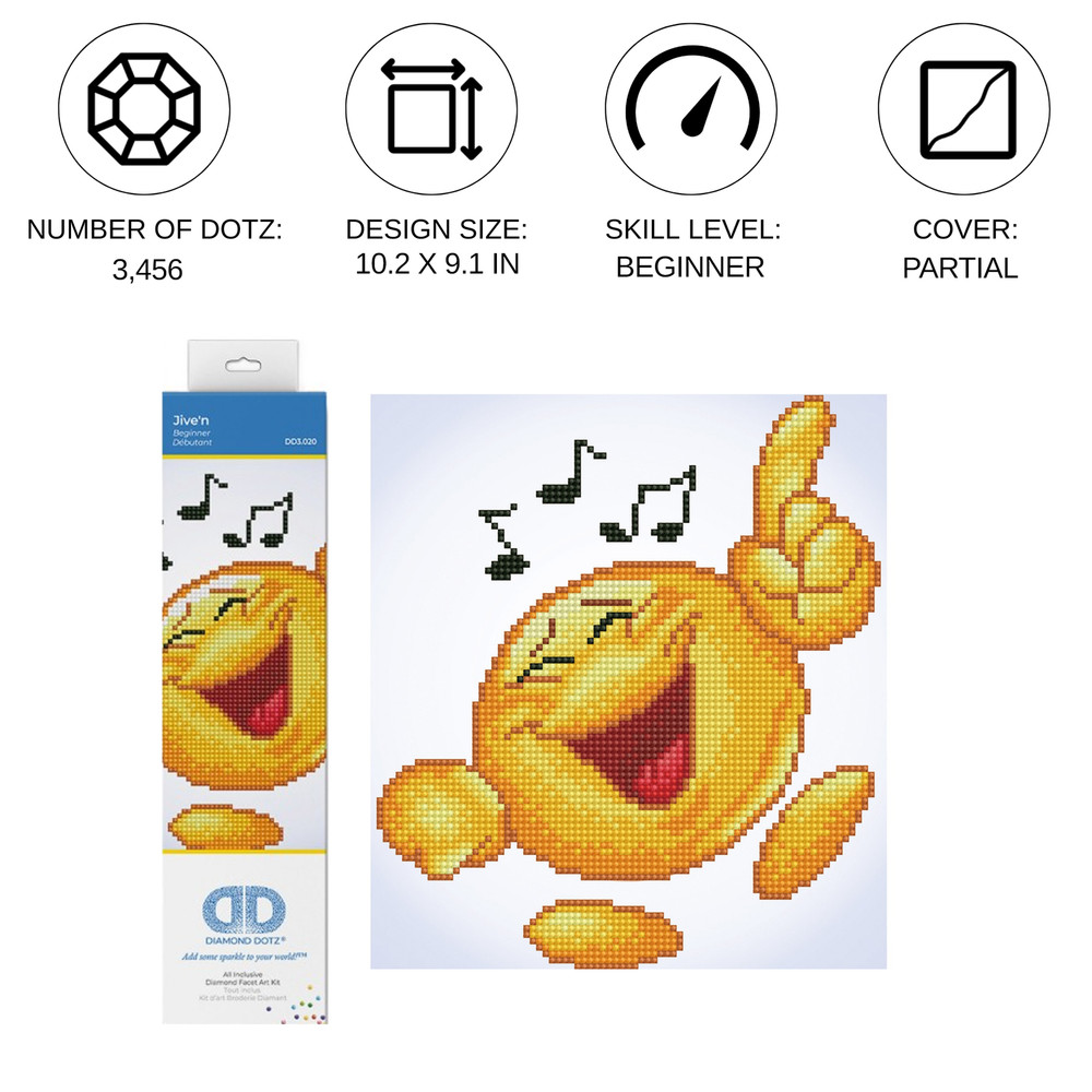 Diamond Dotz Jive'n Diamond Painting Kit