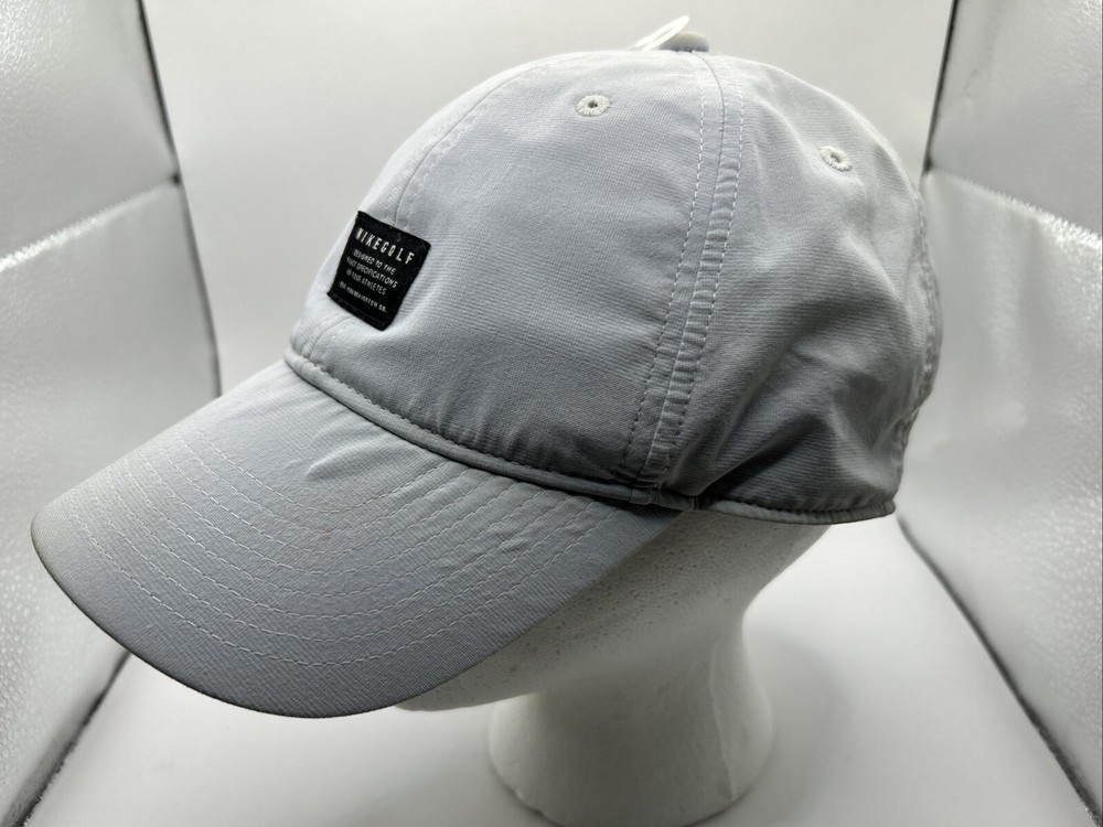 NIKE GOLF Legacy91 Golf Baseball Har Cap Light Gray Lightweight Adjustable Patch