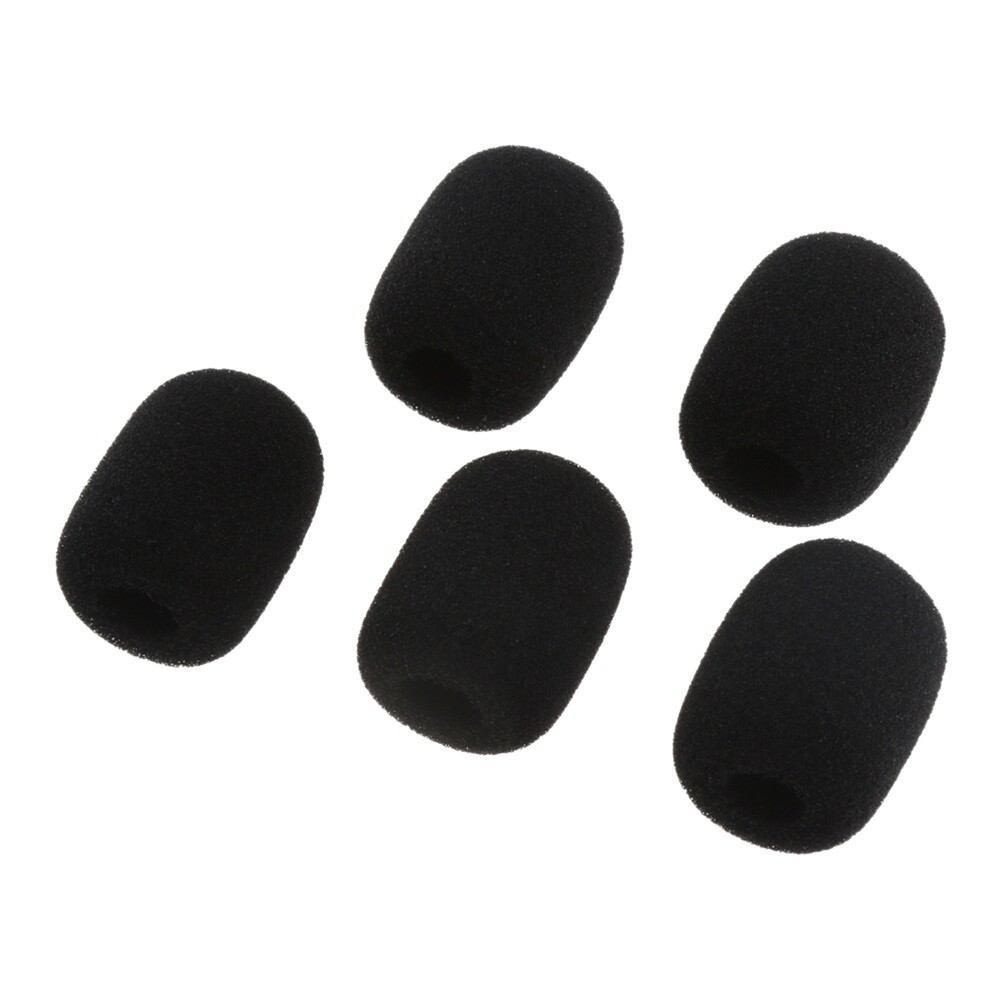 1 Set Small Foam Cover Mic Wind Covers Compatible With Most Headset Microphone