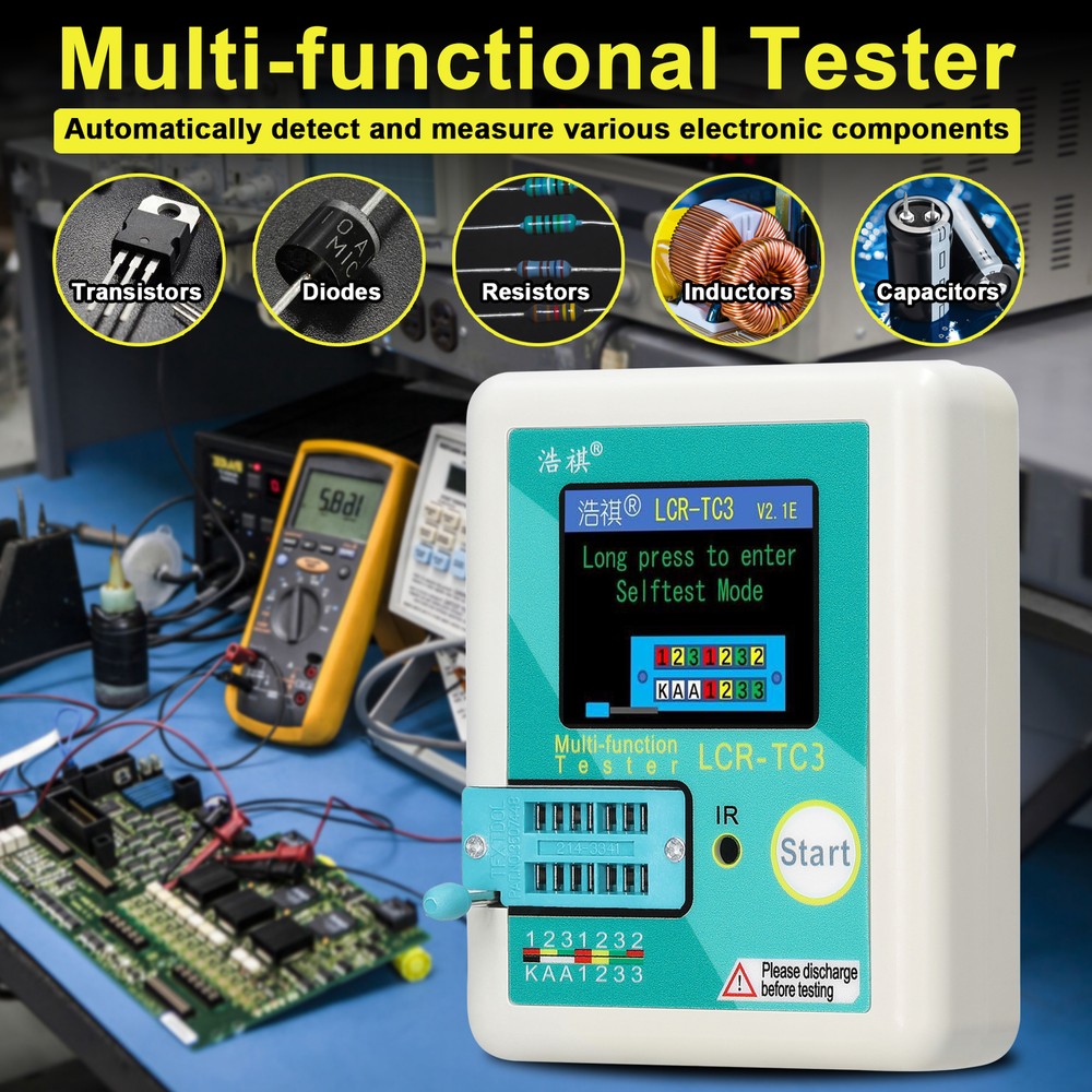 Transistor Tester Voltage Regulator Diode Bipolar Transistor Tester T8K6