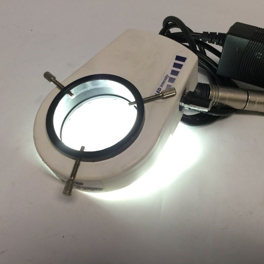 Micro-Lite LV2000 LED Microscope Ring Illuminator, ID: 2.35", With Power Supply