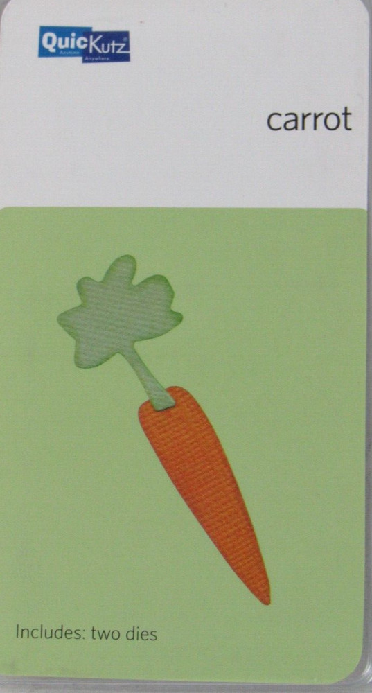 QuicKutz Carrot 2x2, 2 Cutting Die Set KS-0929