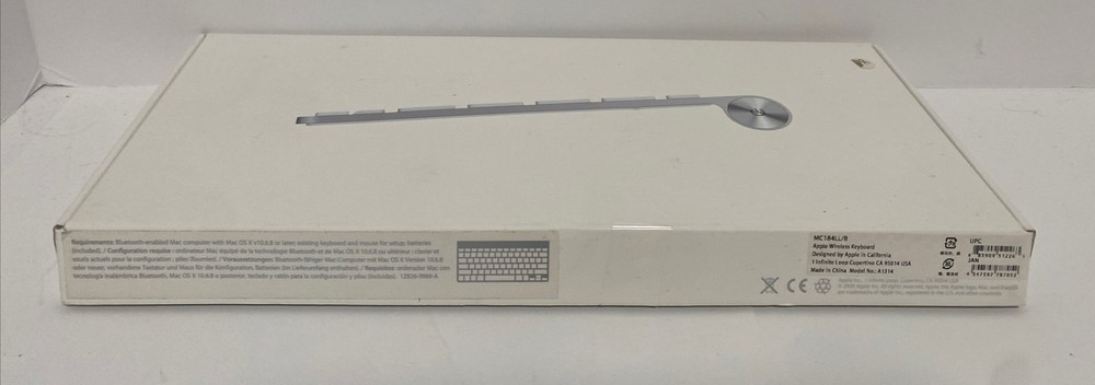 Apple Wireless Bluetooth Magic Keyboard Model No. A1314 - Tested, Working Silver