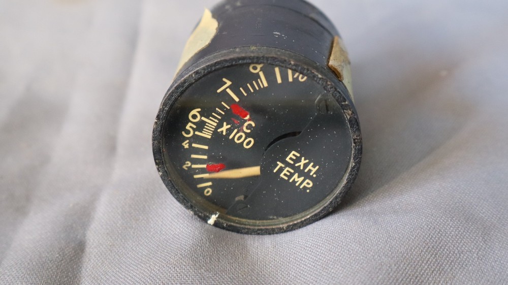 VINTAGE LEWIS ENGINEERING ENG EXHAUST TEMP AIRCRAFT INDICATOR UNTESTED b