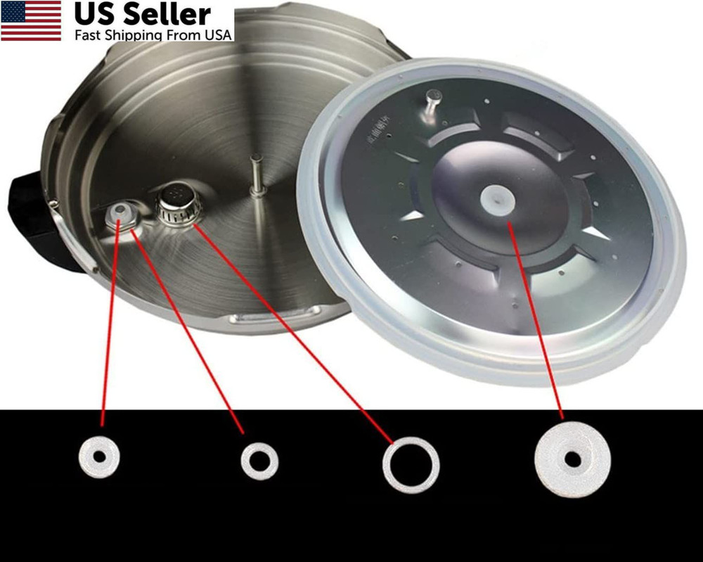 5 Quart Pressure Cooker Sealing Ring Gasket Kit Replacement For 5QT Models