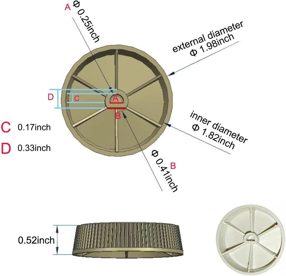 5Pcs Baseboard Heater Thermostat Temperature Control Dial Knob Replace