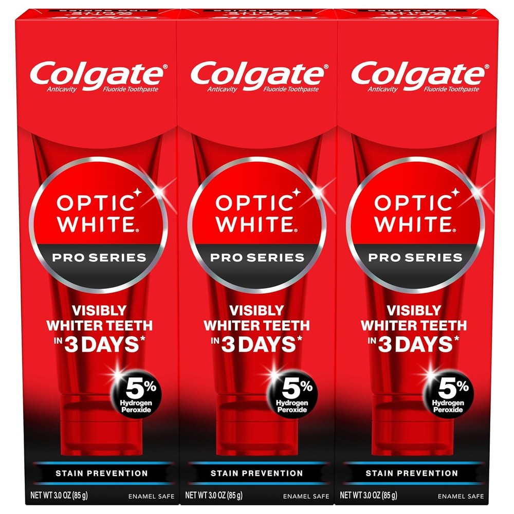 Colgate Optic White Pro Series Stain Prevention Hydrogen Peroxide Toothpaste, Te