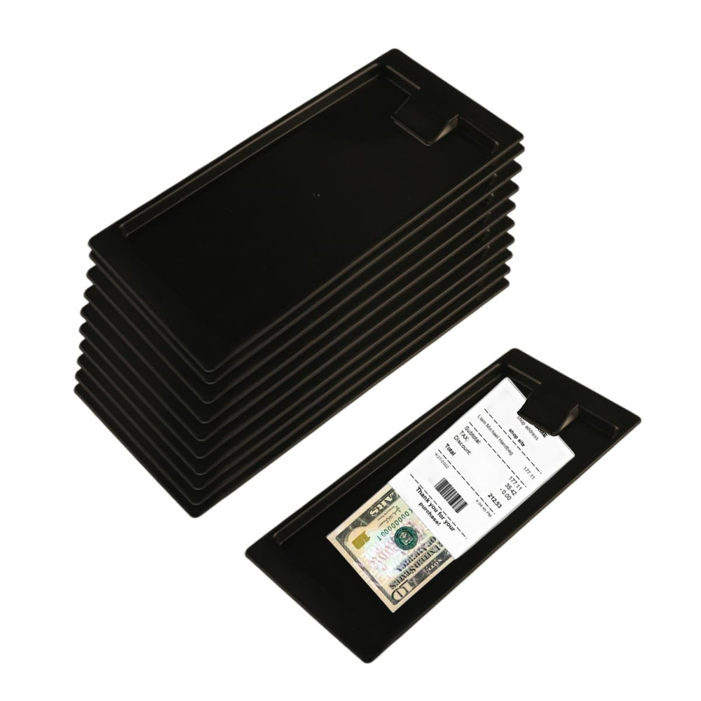 17Pack Black Check Holders, Check Presenters for Restaurants, Guest Check Holder