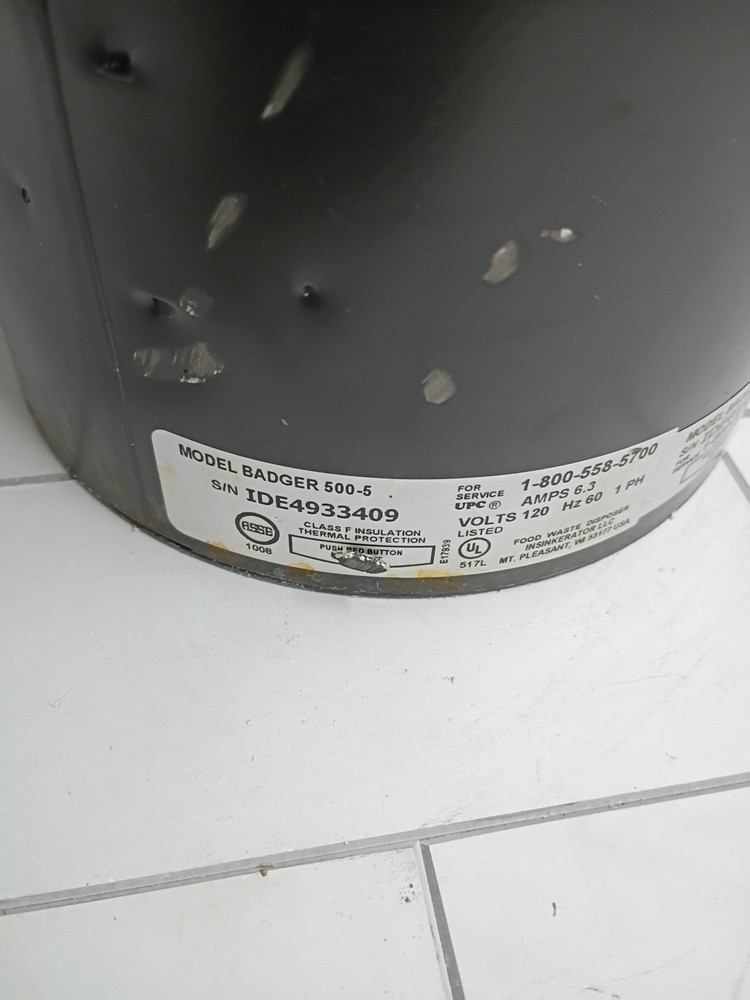 InSinkErator Badger 500 Garbage Disposal See Description