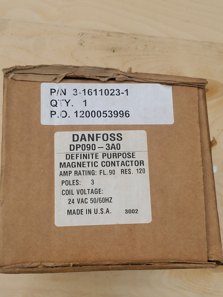 Danfoss Tyco DP090-3A0 Definte Purpose Contactor 24VAC Coil