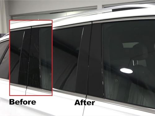 Pillar Post Pre Cut Window Trim Kits in Matte Black Compatible Matte (Black)