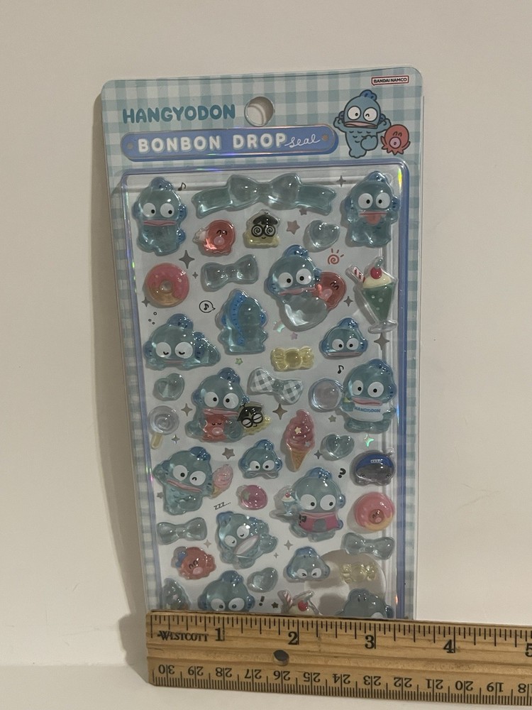 Sanrio BonBon Drop Hangyodon 3D Bubble Stickers
