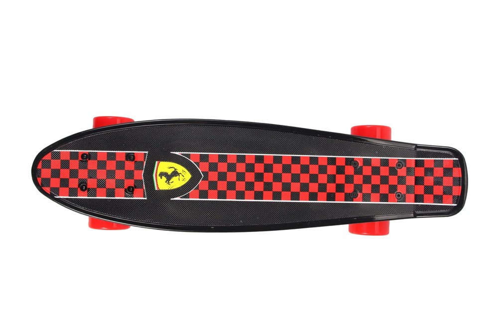 Ferrari Complete 22.5' inches Cruiser Skateboard, Black