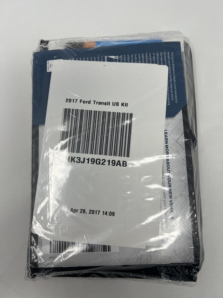 2017 Ford Transit Owner's Manual User Guide Reference Operator Book OEM