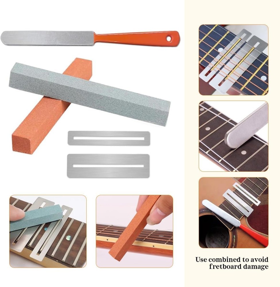 Complete Luthier Toolkit: Includes Fret Crowning File & Guards for Guitar
