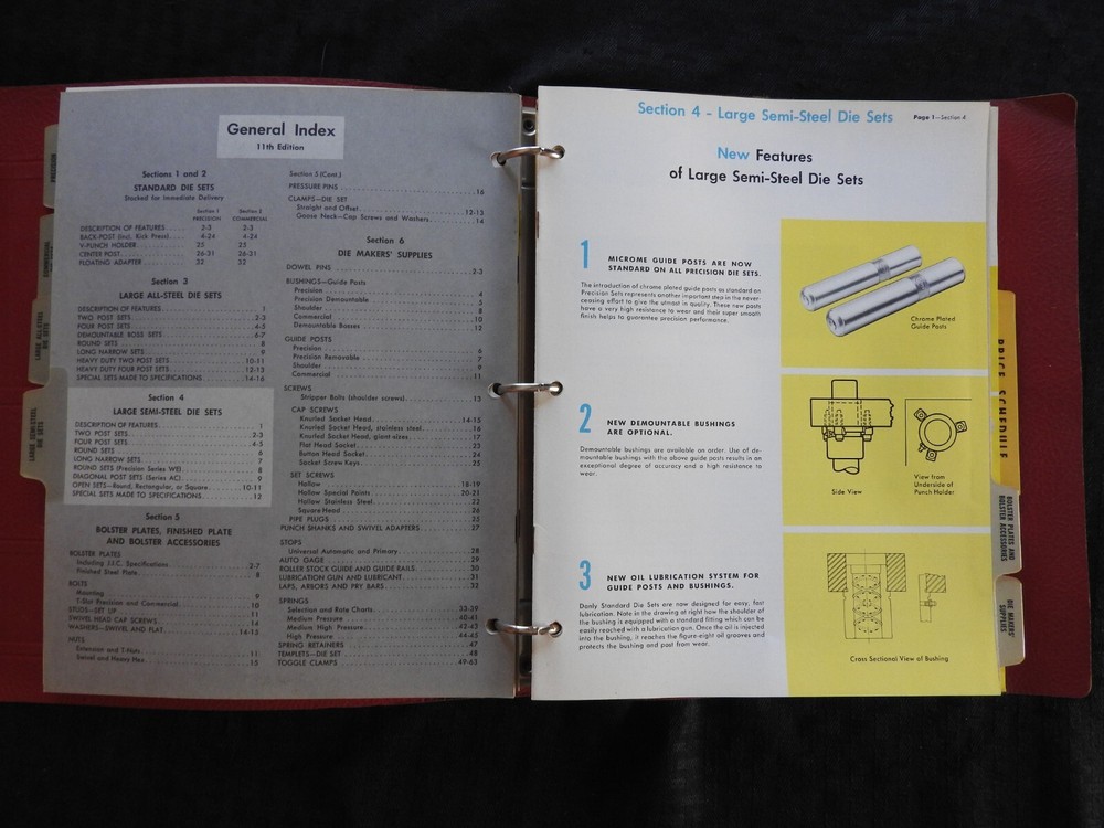 1956 Danly Tool & Die Makers' Master Supply Catalog Signed Letter P H Danly MINT