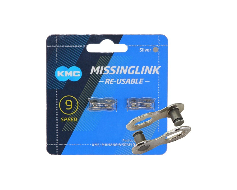 2 (TWO) KMC BRANDED Multispeed Bicycle MasterLink 9/Speed Quick Connect Chrome.