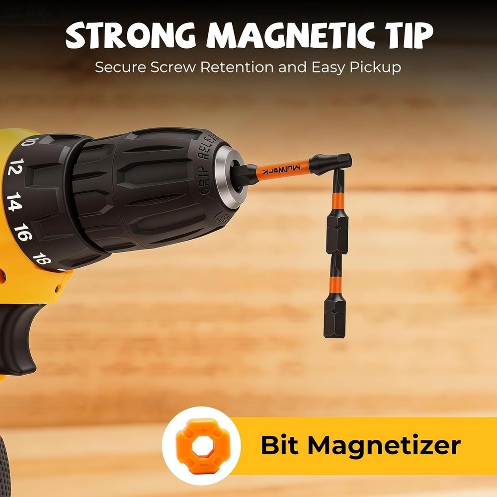 High-Performance 43-Piece Screwdriver Bit Set for Impact Drivers & DIY Projects