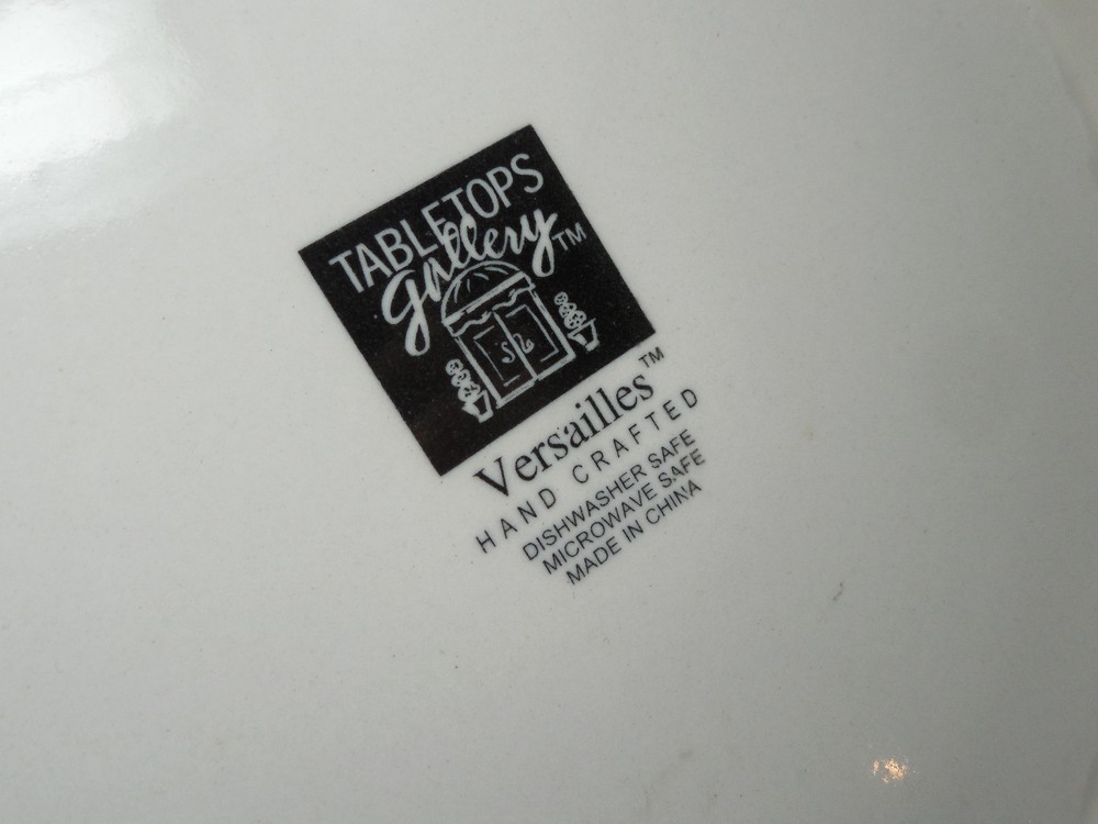 Tabletops VERSAILLES OFF WHITE Dinner Plate 10 5/8" Embossed 1 ea 15 available