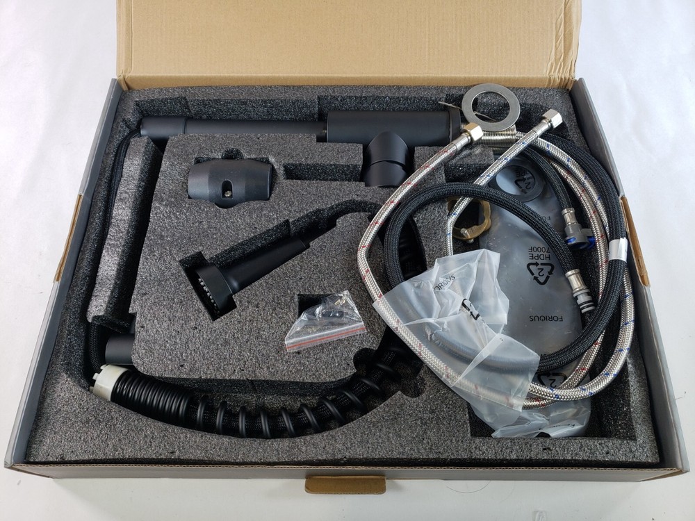 FORIOUS Black Kitchen Faucet with LOOSE Pull Down Sprayer - Read Description