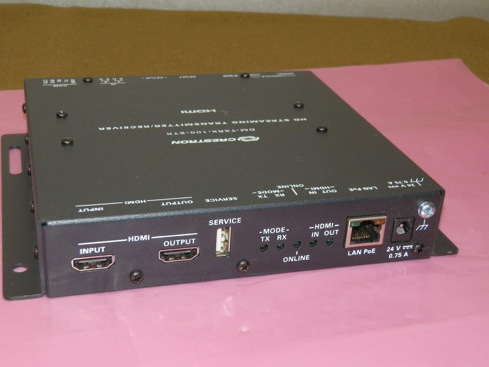 Crestron DM-TXRX-100-STR HD Streaming Transmitter/Receiver HDMI Black