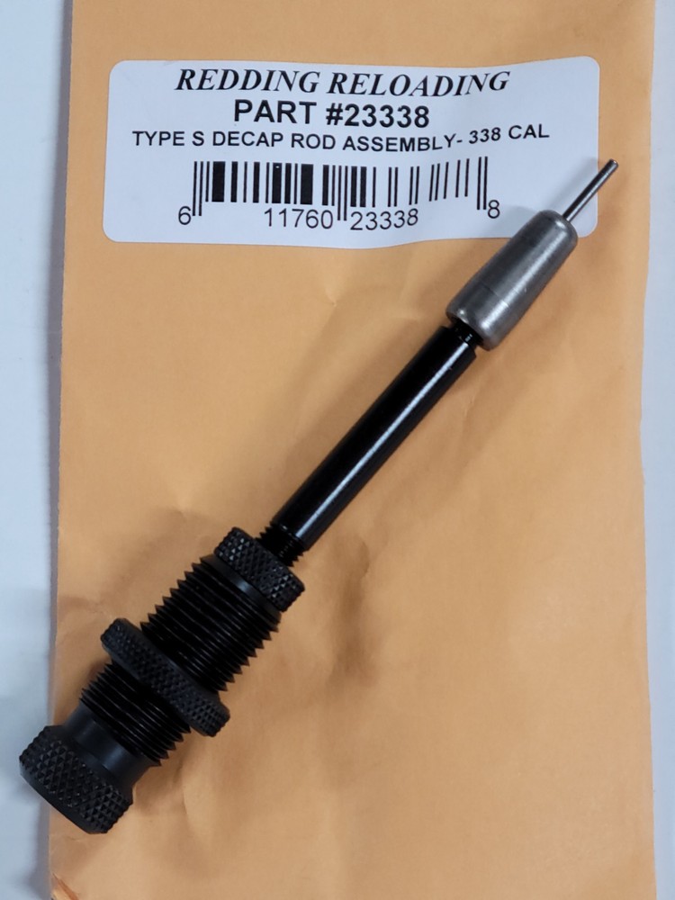 23338 REDDING TYPE-S DECAPPING ROD ASSEMBLY 338 CAL - NEW - FREE SHIPPING!!