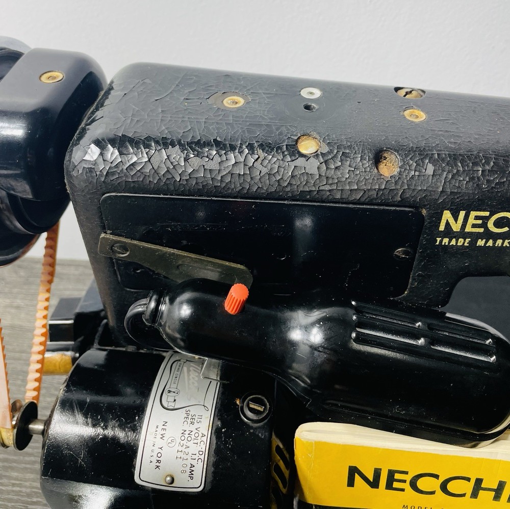 NECCHI BU SERIE NOVA SEWING MACHINE With Plastic Case- Used Works Tested