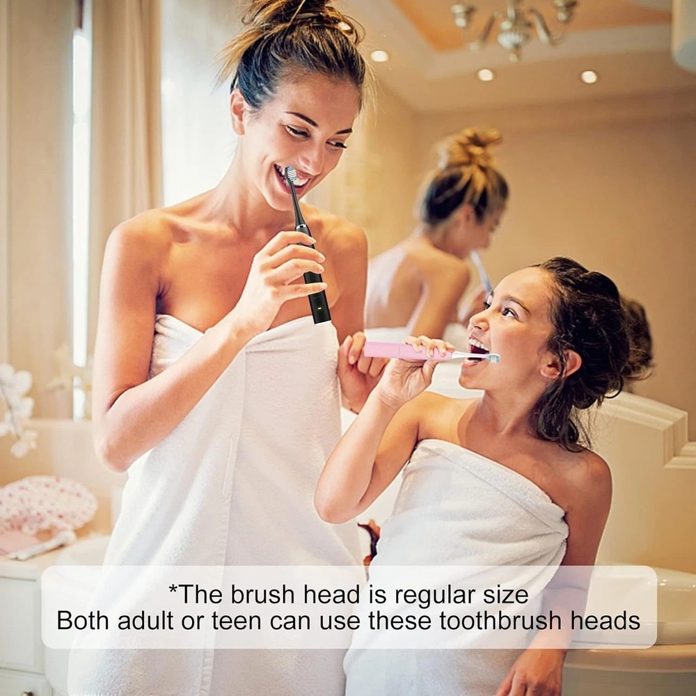 Replacement Toothbrush Heads Compatible with Adults AquaSonic Black Series Elect