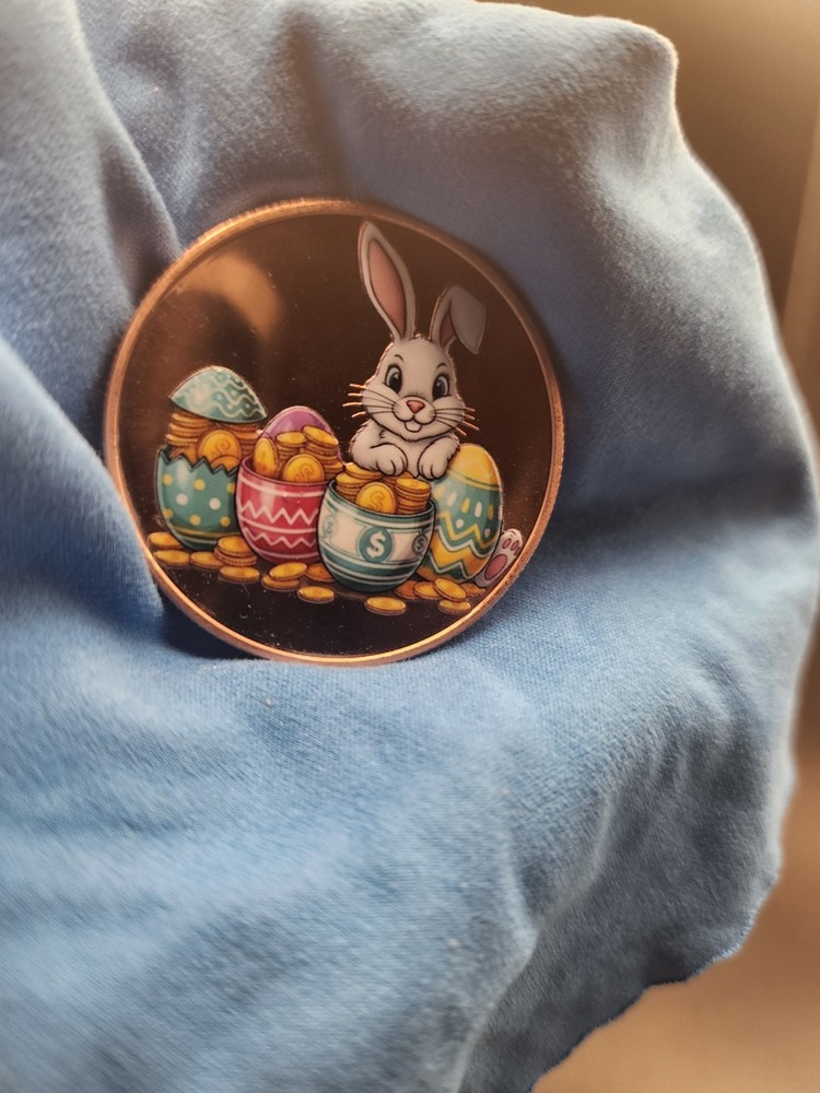 Easter Treasure Hunt 1 oz Proof Colorized Copper
