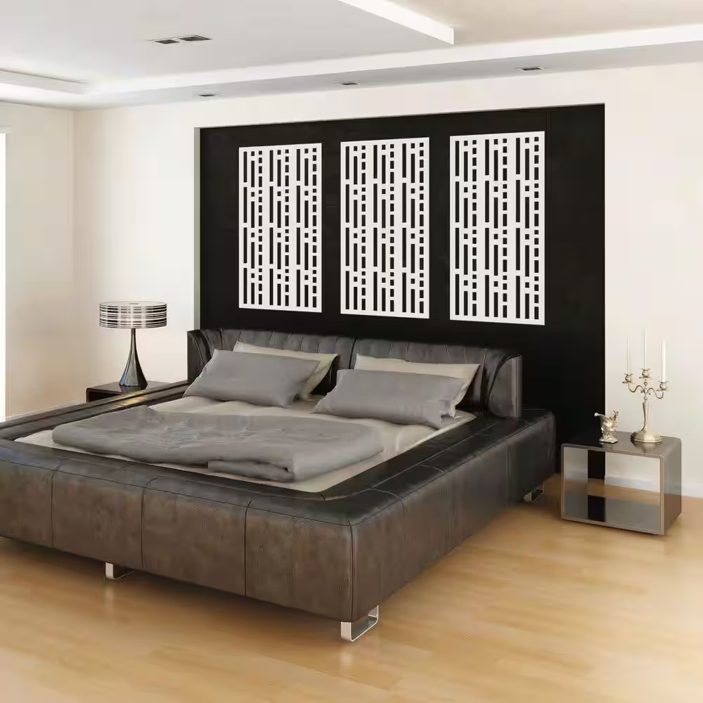 2 Ft. X 4 Ft. Morse White Polypropylene Decorative Screen Panel