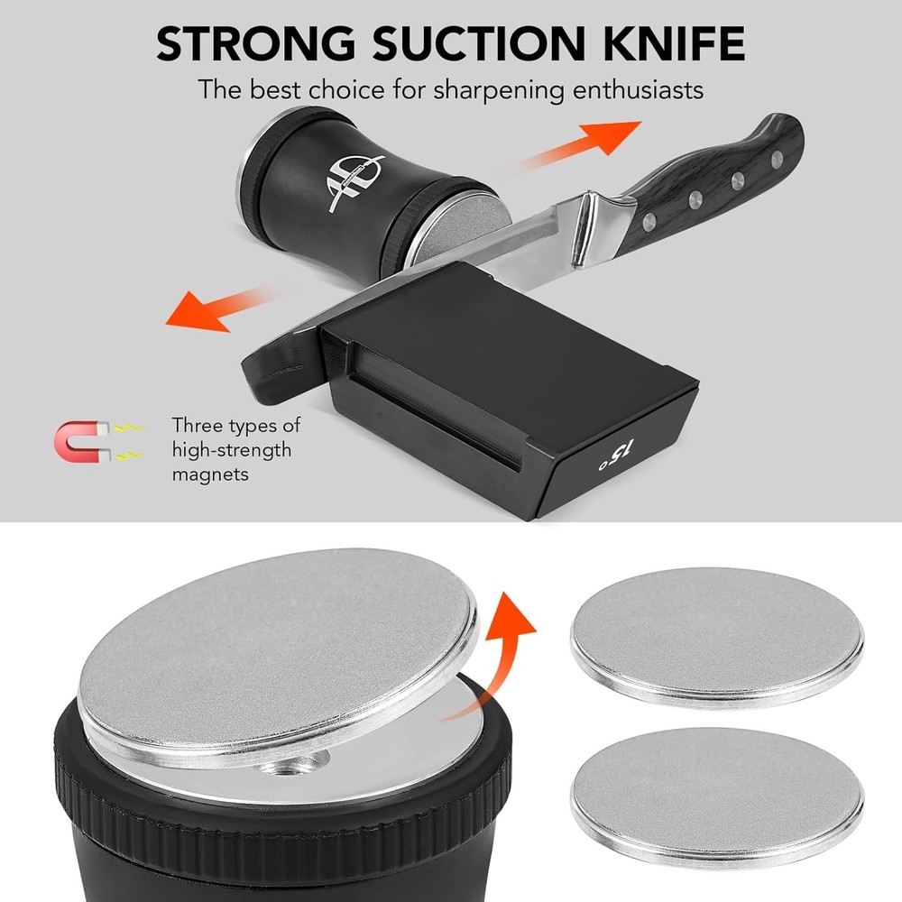 Diamond Rolling Knife Sharpener Straight Edge Roller Knife Sharpening 2-Angle