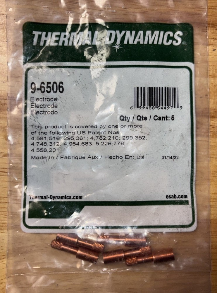 NEW Genuine Thermal Dynamics 9-6506 Electrode     5 Pieces Per Pack