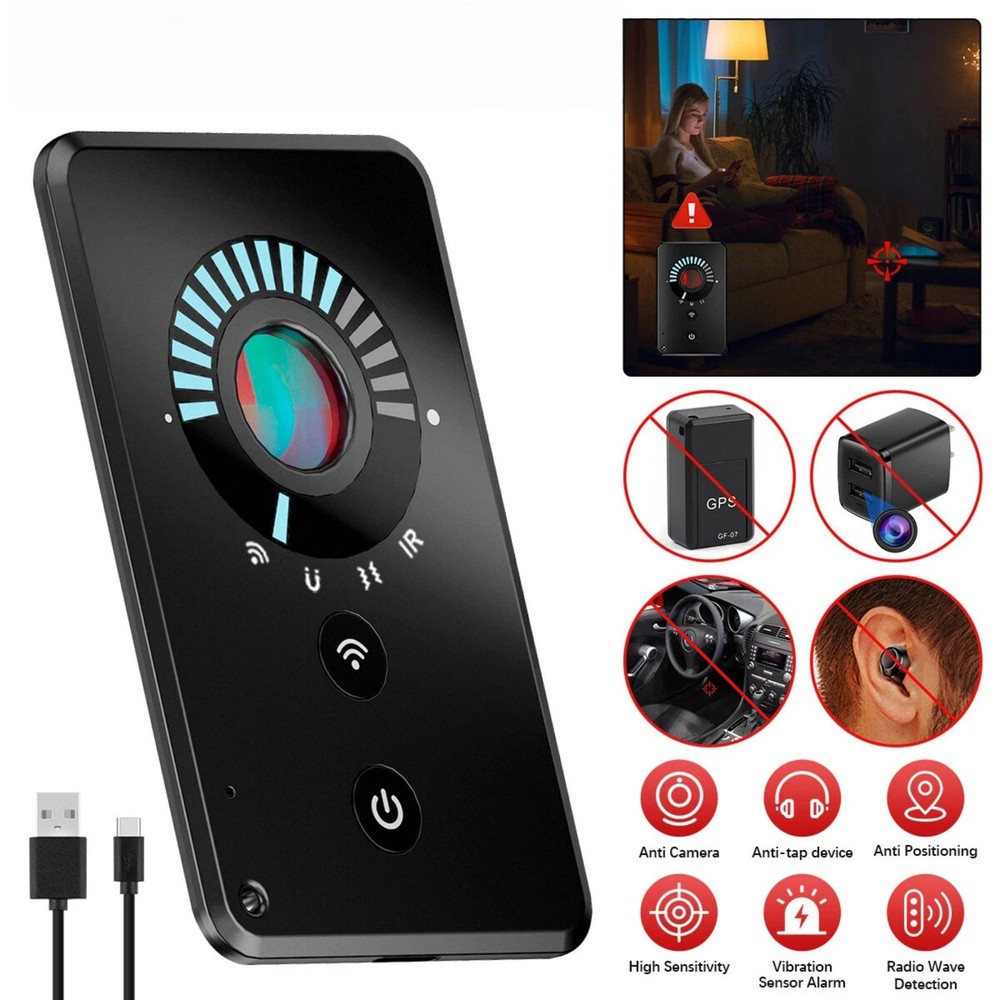 Replacement Wireless Anti-Spy Camera RF Detector Scanner for Security Check
