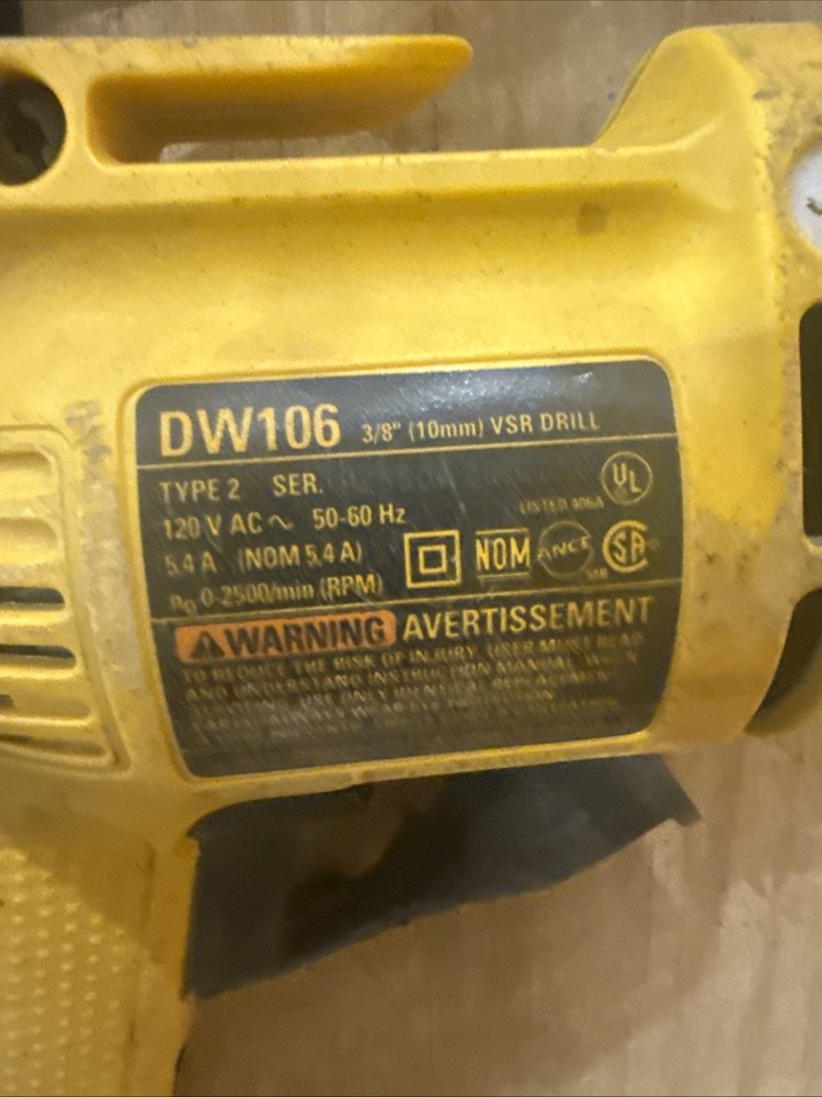 dewalt drill DW106 corded