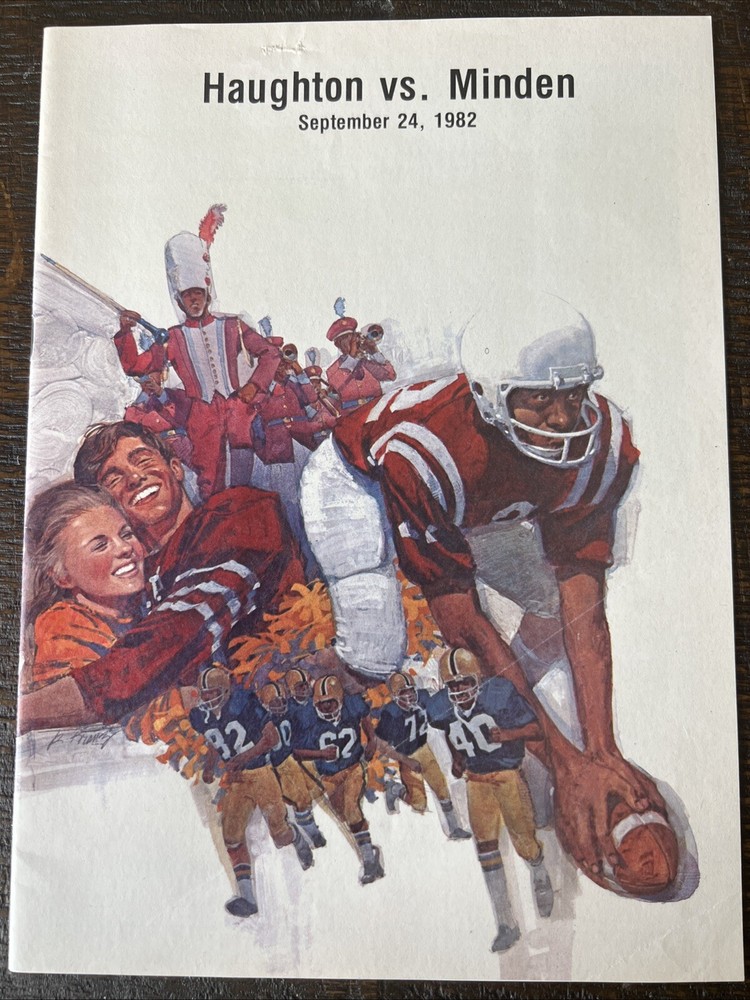 1982 Haughton vs. Minden Football Program 20 Pages