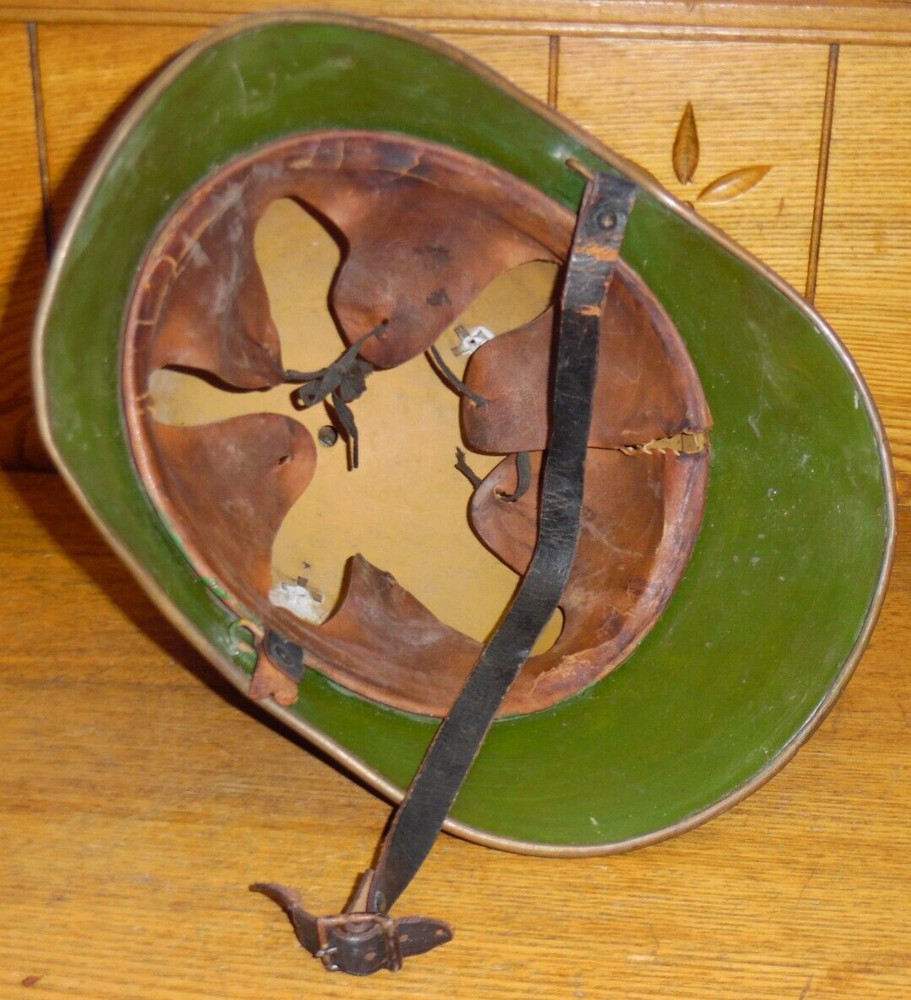 Vintage Swiss Fireman's Helmet #4