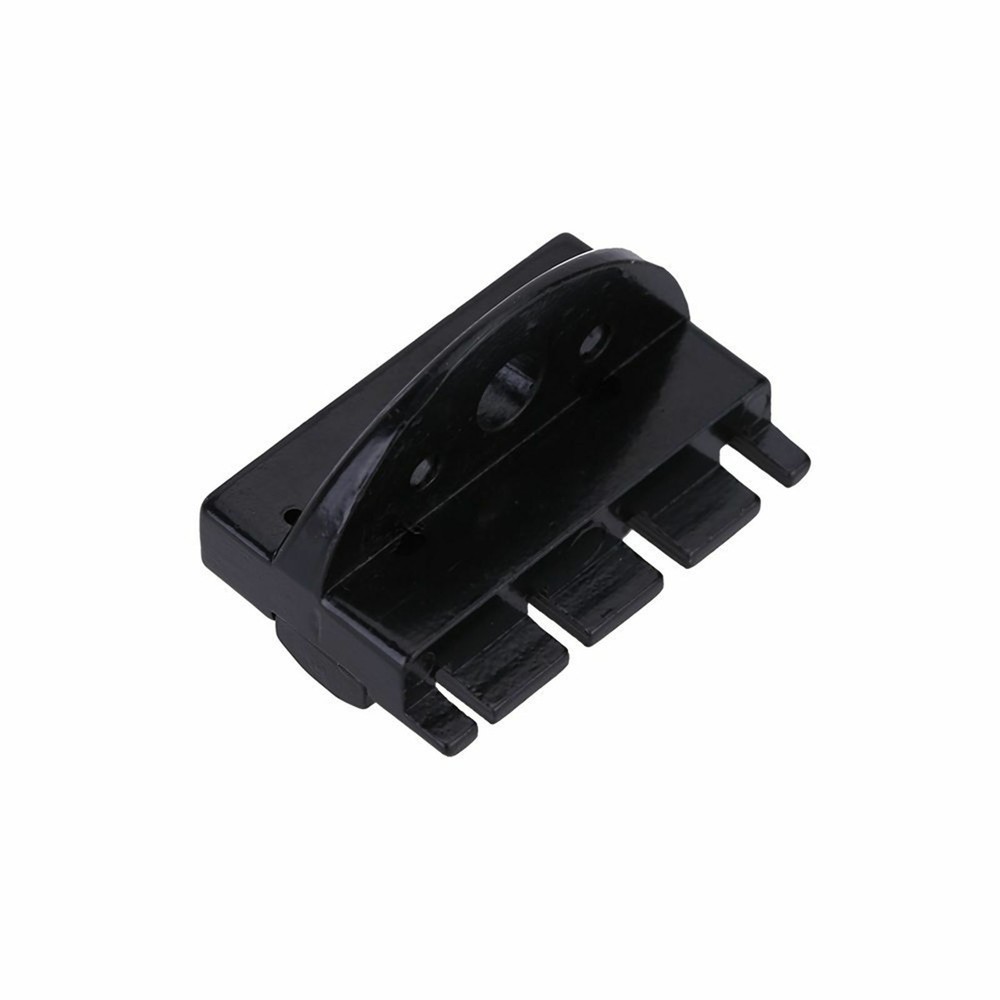 4 String Headless Electric Bass Tailpiece Bridge set Fixed Hardtail Saddle Black