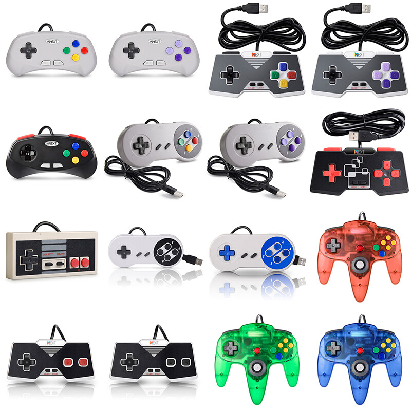 USB Wired N64 / SNES / NES Gaming Controller Gamepad Joystick For PC LAPTOP MAC