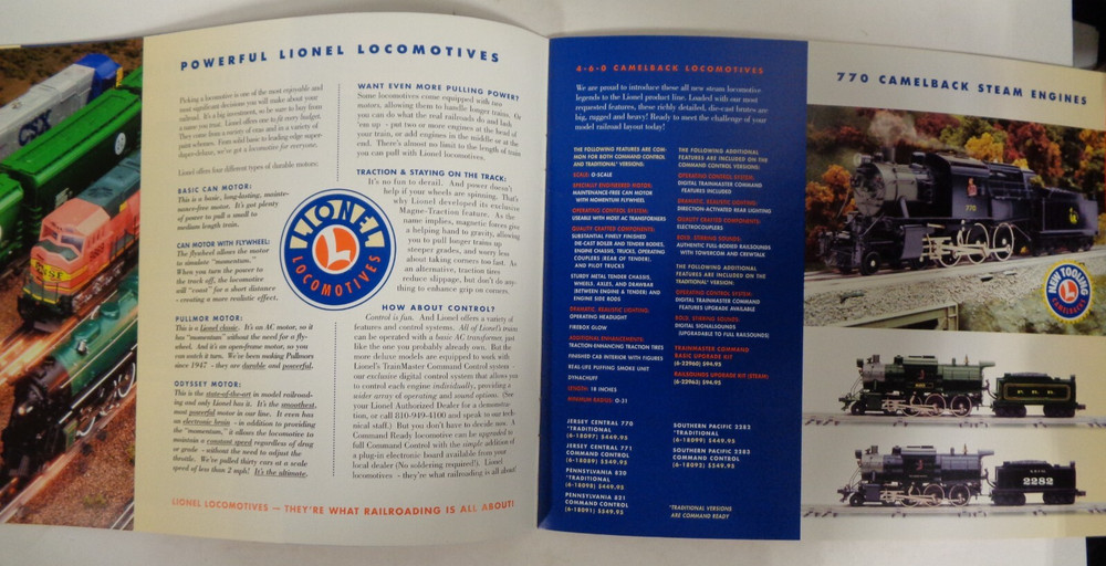 Lionel Classic Trains Volume 1 1999 Catalog