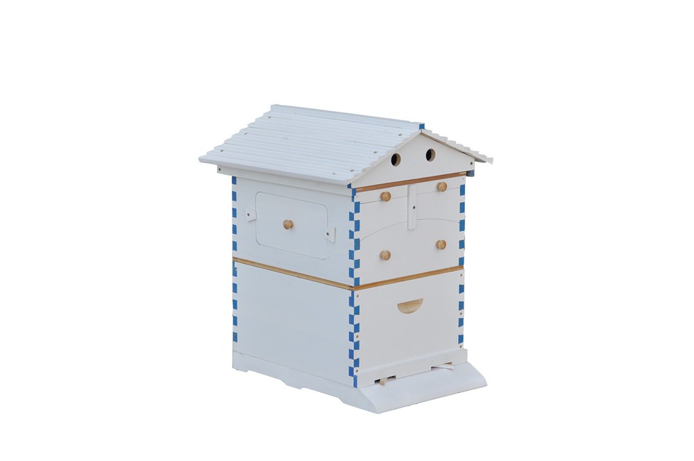 Painted Auto Langstroth Bee Hive Boxes Beekeeping Hives House 7x Bee Frames New