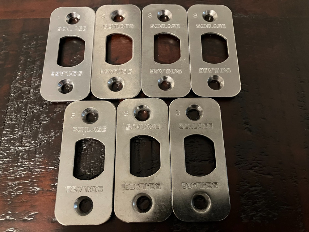 7 - NEW SCHLAGE CHROME FACEPLATES