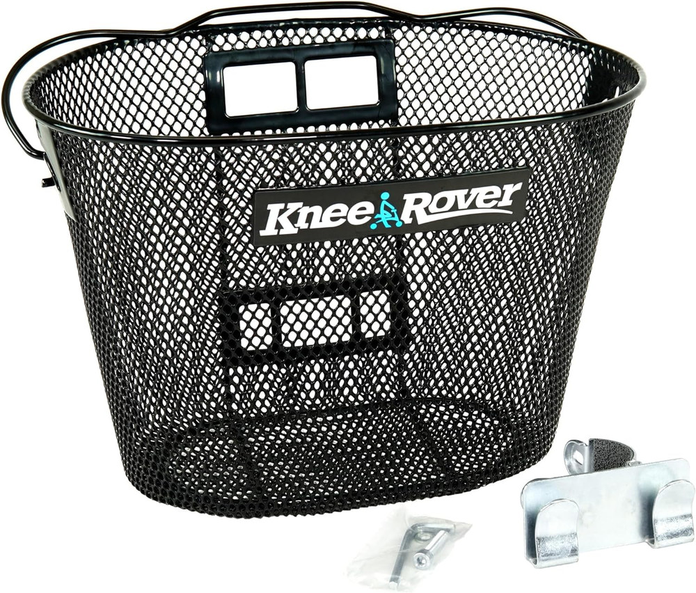 Knee Scooter Basket Accessory with Convenient Handle - Knee Rover Basket Attachm