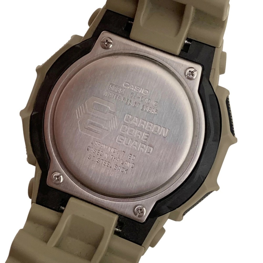 Used CASIO Analog Digital Watch GA010 Khaki