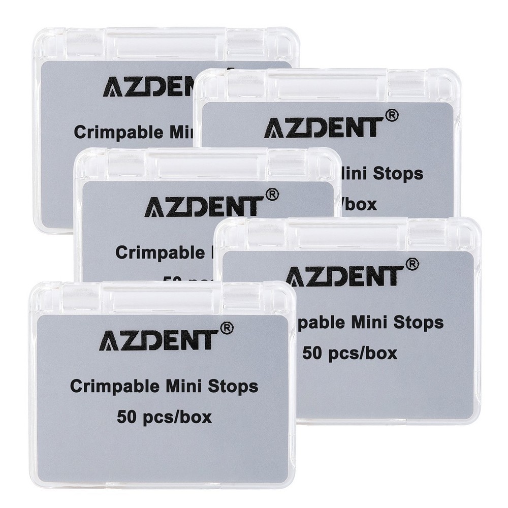 50Pcs Dental médico Ortodoncia Crimpable Paras Split/Mini Type Crimpable Stops